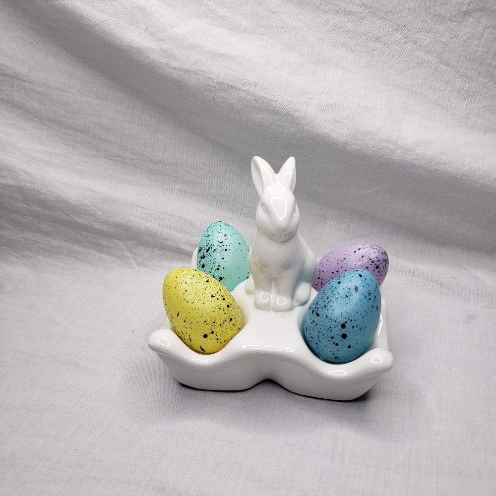 Three Easter Spring Bundle Rabbits Bunnies Eggs Decor - Picture 9 of 15